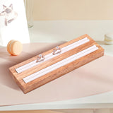 Maxbell Jewelry Box Wooden Holder Rings Organizer Tray for Bedroom Home Jewelry Show E