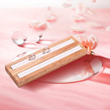 Maxbell Jewelry Box Wooden Holder Rings Organizer Tray for Bedroom Home Jewelry Show E
