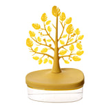 Maxbell Jewelry Storage Tray Pendant Jewelry Display Stand for Bathroom Dresser Desk yellow