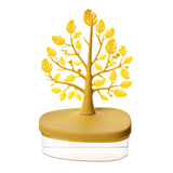 Maxbell Jewelry Storage Tray Pendant Jewelry Display Stand for Bathroom Dresser Desk yellow