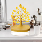 Maxbell Jewelry Storage Tray Pendant Jewelry Display Stand for Bathroom Dresser Desk yellow