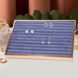 Maxbell Jewelry Organizer Tray Jewelry Storage Tray for Props Dresser Live Broadcast Gray Strip