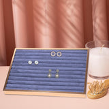 Maxbell Jewelry Organizer Tray Jewelry Storage Tray for Props Dresser Live Broadcast Gray Strip