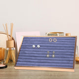 Maxbell Jewelry Organizer Tray Jewelry Storage Tray for Props Dresser Live Broadcast Gray Strip