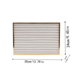 Maxbell Jewelry Organizer Tray Jewelry Storage Tray for Props Dresser Live Broadcast Beige Strip