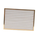 Maxbell Jewelry Organizer Tray Jewelry Storage Tray for Props Dresser Live Broadcast Beige Strip