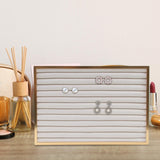 Maxbell Jewelry Organizer Tray Jewelry Storage Tray for Props Dresser Live Broadcast Beige Strip