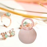 Maxbell Portable Jewelry Storage Box Jewelry Organizer for Trinket Necklace Bracelet Pink