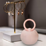 Maxbell Portable Jewelry Storage Box Jewelry Organizer for Trinket Necklace Bracelet Pink