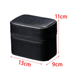 Maxbell Watch Jewelry Box Container Watch Storage Travel Case Jewelry Organizer Case Black