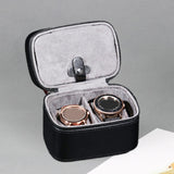 Maxbell Watch Jewelry Box Container Watch Storage Travel Case Jewelry Organizer Case Black