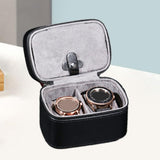 Maxbell Watch Jewelry Box Container Watch Storage Travel Case Jewelry Organizer Case Black