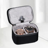 Maxbell Watch Jewelry Box Container Watch Storage Travel Case Jewelry Organizer Case Black