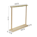 Maxbell Jewelry Organizer Display Stand Necklace Holder Rack for Anniversary Wedding Light Brown