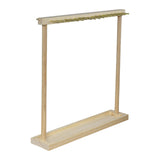Maxbell Jewelry Organizer Display Stand Necklace Holder Rack for Anniversary Wedding Light Brown