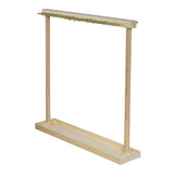 Maxbell Jewelry Organizer Display Stand Necklace Holder Rack for Anniversary Wedding Light Brown