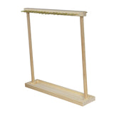 Maxbell Jewelry Organizer Display Stand Necklace Holder Rack for Anniversary Wedding Light Brown