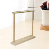 Maxbell Jewelry Organizer Display Stand Necklace Holder Rack for Anniversary Wedding Light Brown