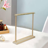 Maxbell Jewelry Organizer Display Stand Necklace Holder Rack for Anniversary Wedding Light Brown
