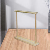 Maxbell Jewelry Organizer Display Stand Necklace Holder Rack for Anniversary Wedding Light Brown