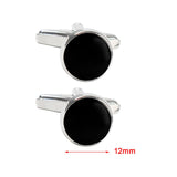 Maxbell 3x2x Black Men Cufflinks Cuff Links for Dress Shirt Formal Ceremony Graduation