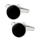 Maxbell 3x2x Black Men Cufflinks Cuff Links for Dress Shirt Formal Ceremony Graduation