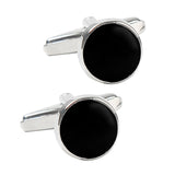 Maxbell 2x2x Black Men Cufflinks Cuff Links for Dress Shirt Formal Ceremony Graduation