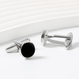 Maxbell 4x2x Black Men Cufflinks Cuff Links for Dress Shirt Formal Ceremony Graduation
