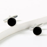 Maxbell 3x2x Black Men Cufflinks Cuff Links for Dress Shirt Formal Ceremony Graduation