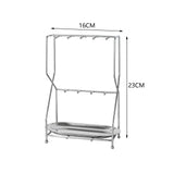 Maxbell Jewelry Display Stand Tabletop Jewelry Holder for Watches Necklaces Ear Stud Square