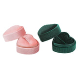 Maxbell Heart Shape Ring Bearer Box Gift Box Jewelry Storage Box Durable Ring Holder Pink