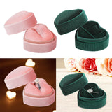 Maxbell Heart Shape Ring Bearer Box Gift Box Jewelry Storage Box Durable Ring Holder Pink