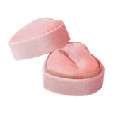 Maxbell Heart Shape Ring Bearer Box Gift Box Jewelry Storage Box Durable Ring Holder Pink