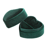Maxbell Heart Shape Ring Bearer Box Gift Box Jewelry Storage Box Durable Ring Holder Green