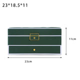 Maxbell Jewelry Box Jewelry Case for Necklaces Earrings Valentine's Day Gift for Her Green