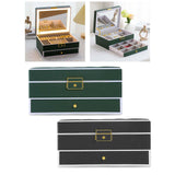Maxbell Jewelry Box Jewelry Case for Necklaces Earrings Valentine's Day Gift for Her Green