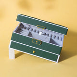 Maxbell Jewelry Box Jewelry Case for Necklaces Earrings Valentine's Day Gift for Her Green