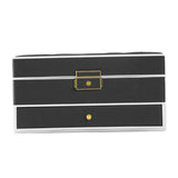 Maxbell Jewelry Box Jewelry Case for Necklaces Earrings Valentine's Day Gift for Her Black