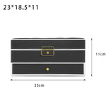 Maxbell Jewelry Box Jewelry Case for Necklaces Earrings Valentine's Day Gift for Her Black