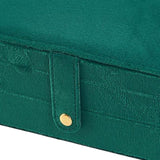 Maxbell Jewelry Storage Box Chic Jewelry Organizer Display for Pendant Earrings Stud Green