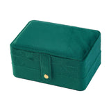 Maxbell Jewelry Storage Box Chic Jewelry Organizer Display for Pendant Earrings Stud Green