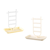 Maxbell Earrings Organizer Earring Holder Stand Ear Studs Rack Jewelry Display Stand Clear