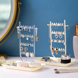 Maxbell Earrings Organizer Earring Holder Stand Ear Studs Rack Jewelry Display Stand Clear