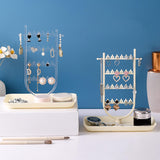 Maxbell Earrings Organizer Earring Holder Stand Ear Studs Rack Jewelry Display Stand Clear