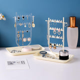 Maxbell Earrings Organizer Earring Holder Stand Ear Studs Rack Jewelry Display Stand Clear