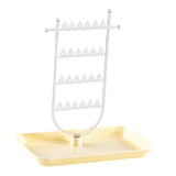 Maxbell Earrings Organizer Earring Holder Stand Ear Studs Rack Jewelry Display Stand Clear
