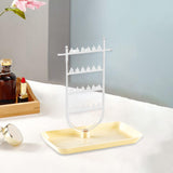 Maxbell Earrings Organizer Earring Holder Stand Ear Studs Rack Jewelry Display Stand Clear