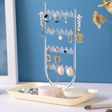 Maxbell Earrings Organizer Earring Holder Stand Ear Studs Rack Jewelry Display Stand Clear
