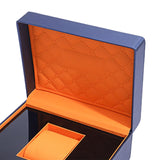 Maxbell Single Watch Storage Box Organizer Luxury for Wristwatches and Smart Watches blue