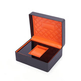 Maxbell Single Watch Storage Box Organizer Luxury for Wristwatches and Smart Watches blue